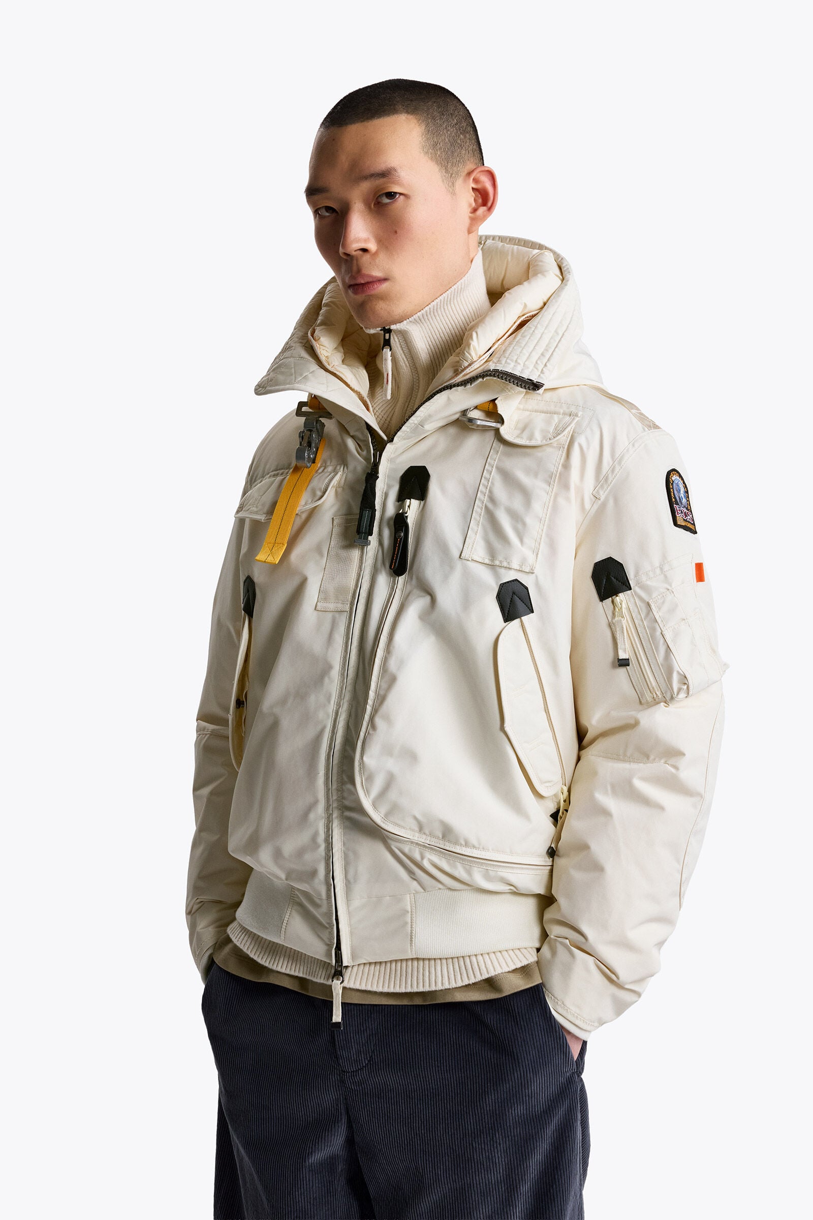 GOBI - HOODED BOMBER BLACK | Parajumpers®