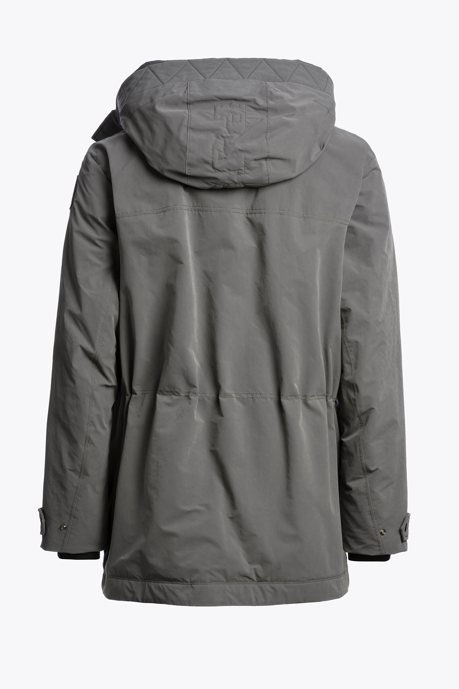 EFREM - HOODED LONG JACKET PEWTER | Parajumpers®