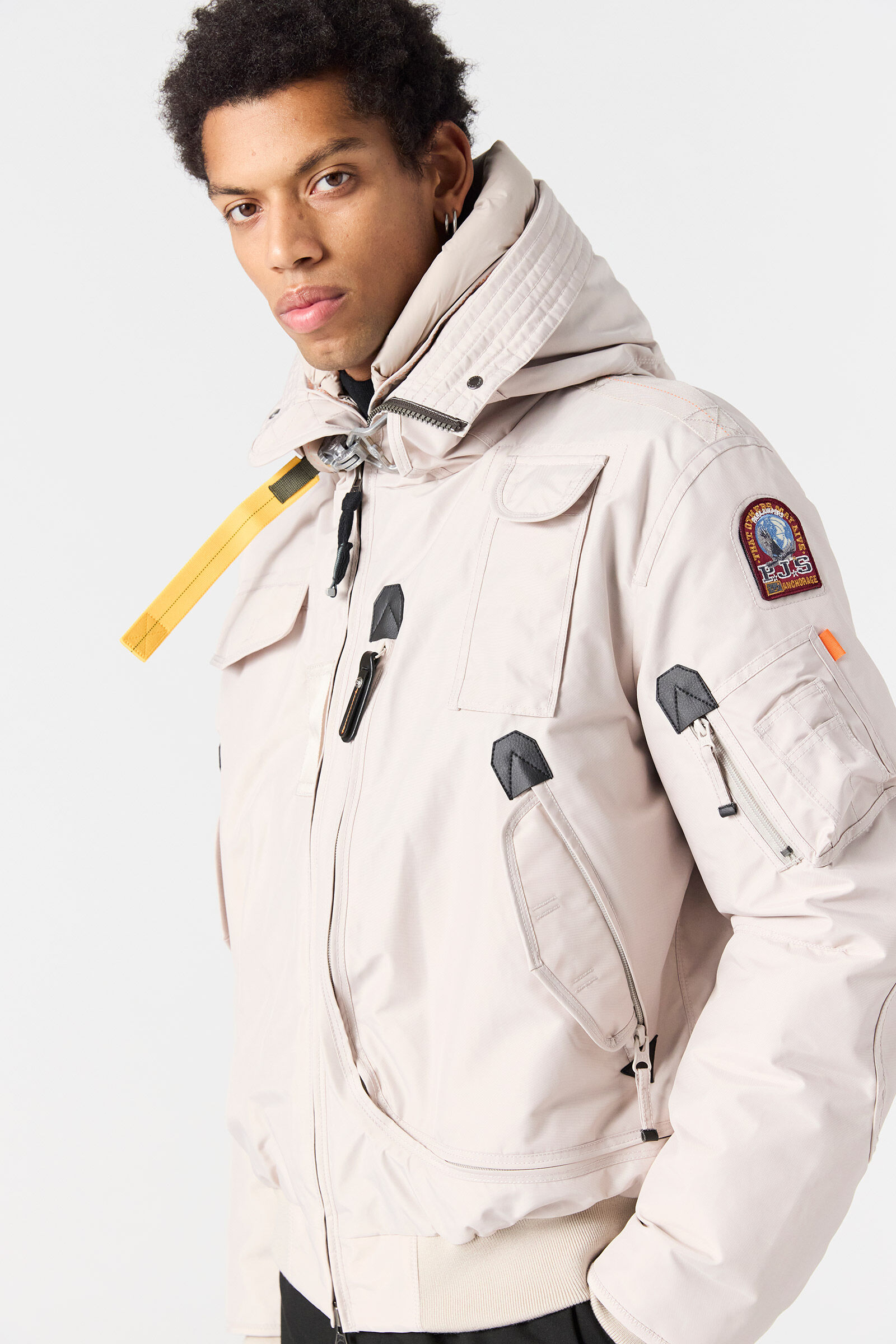 GOBI - HOODED BOMBER OLIVE GREY | Parajumpers®