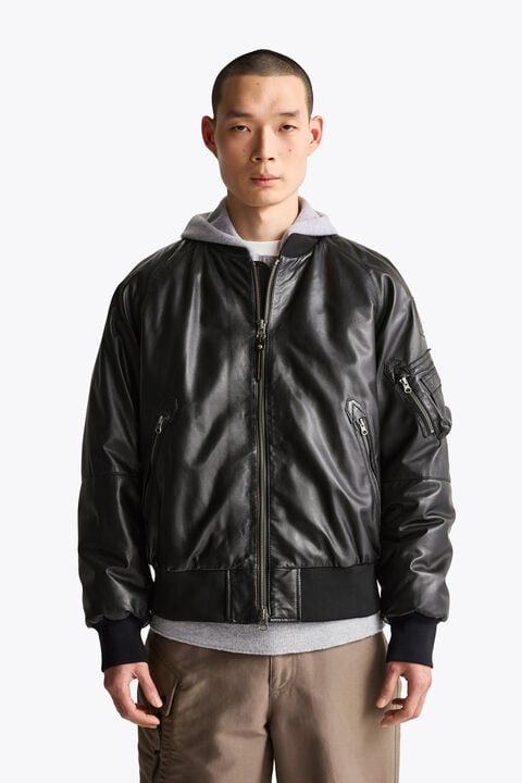 Parajumpers MORVIN - LEATHER BOMBER  26WMPMJKLE03P040541