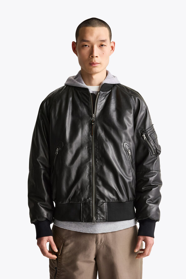 Parajumpers MORVIN - LEATHER BOMBER  26WMPMJKLE03P040541