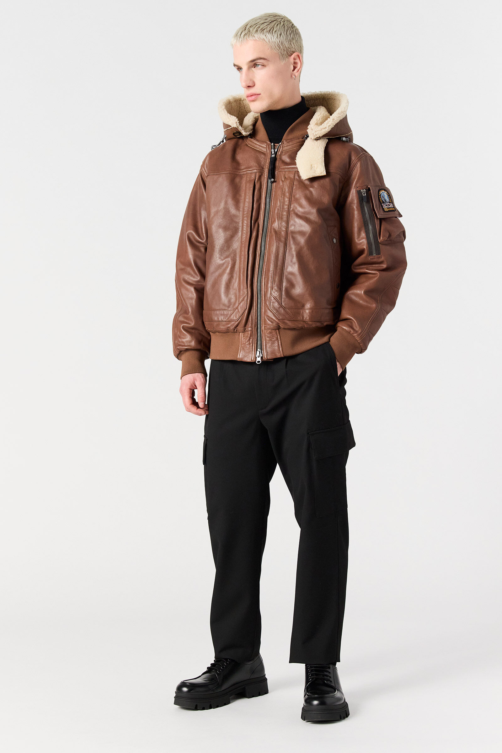 JULIUS SPECIAL - LEATHER BOMBER JACKET CLAY | Parajumpers®