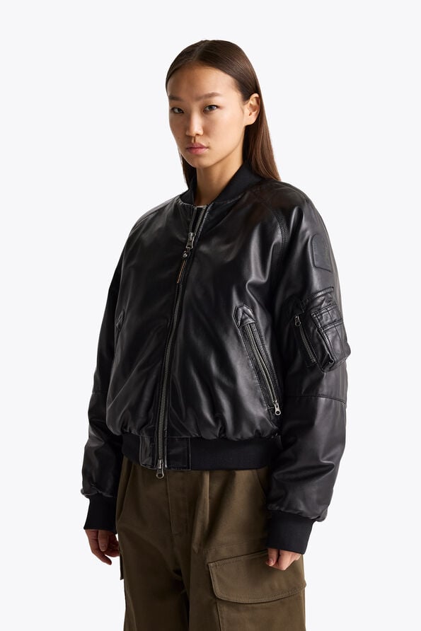 Parajumpers FAUREL - LEATHER BOMBER  26WMPWJKLE30P540541