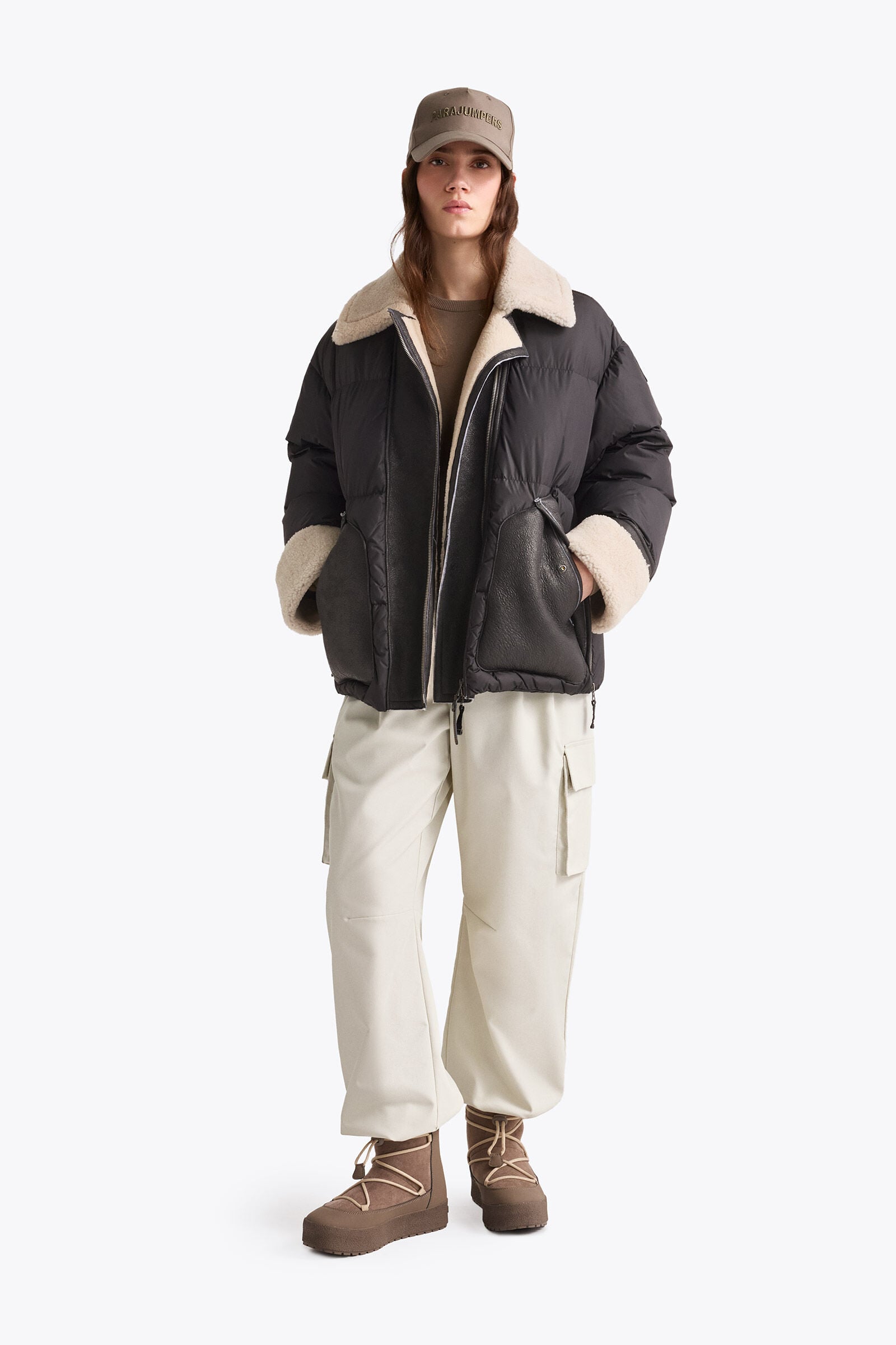 ジャケット・アウター  Peak china jacket size1 unisex CHYNA - SHORT PUFFER OFF BLACK - BLACK | Parajumpers®