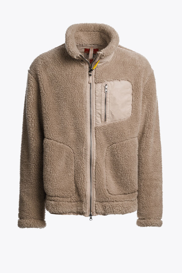 Parajumpers KIMBALL - CURLY FLEECE FULL-ZIP SWEAT  25WMPMFLPY02P520772