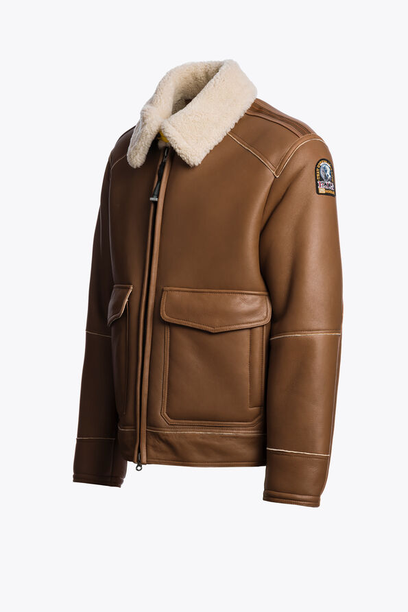 Parajumpers RODNEY SPECIAL - LEATHER BOMBER JACKET  25WMPMJKSE01P050616