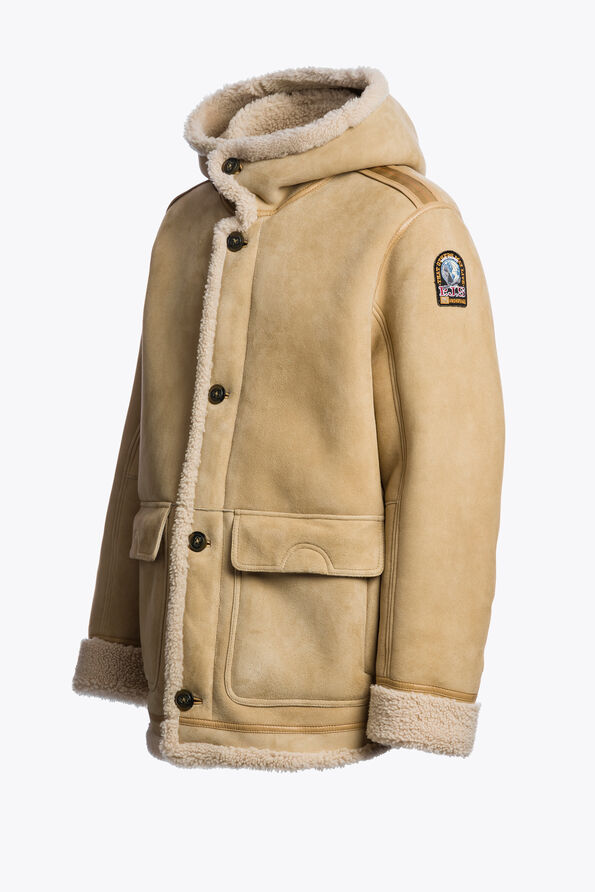 Parajumpers KIEFER SPECIAL - SHEARLING JACKET  25WMPMJKSE03P050115