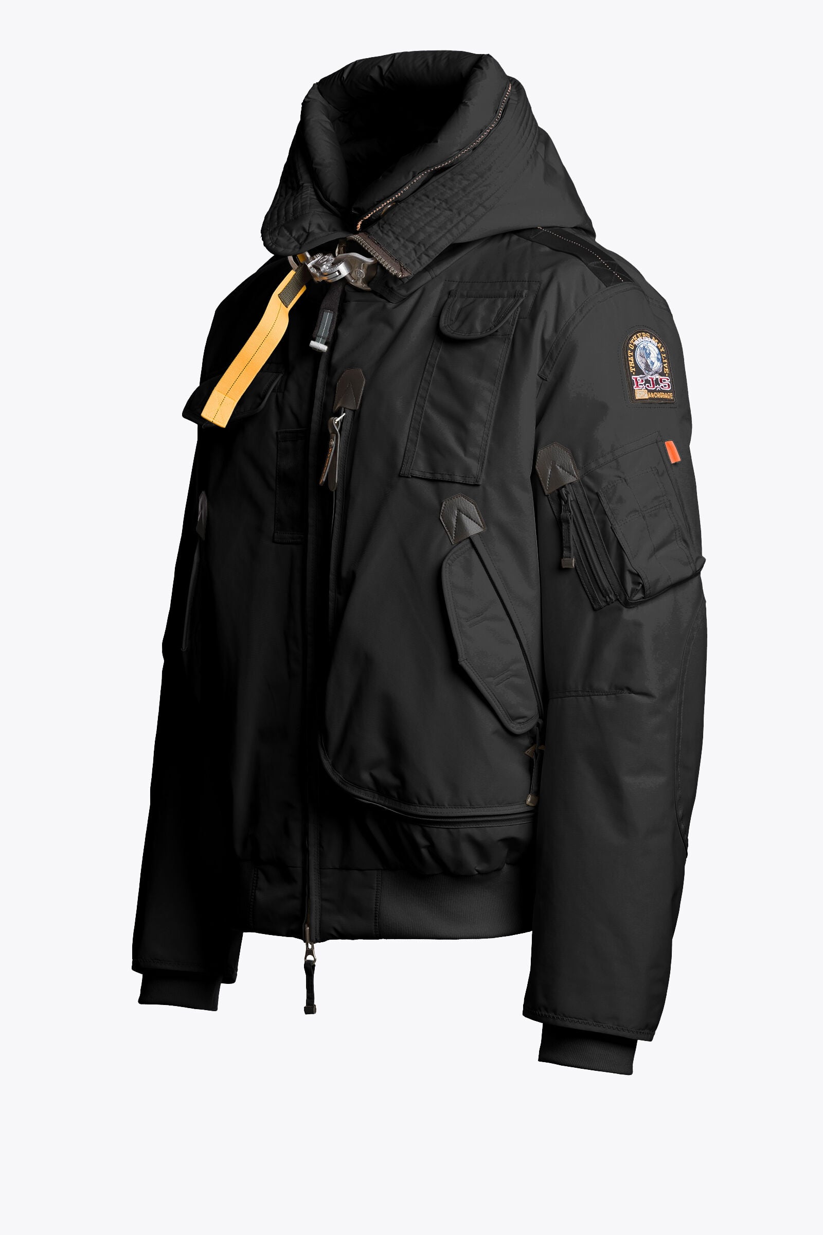 GOBI - HOODED BOMBER BLACK | Parajumpers®
