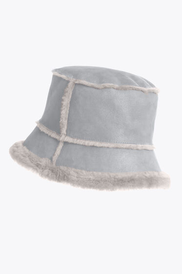 Shearling bucket hat