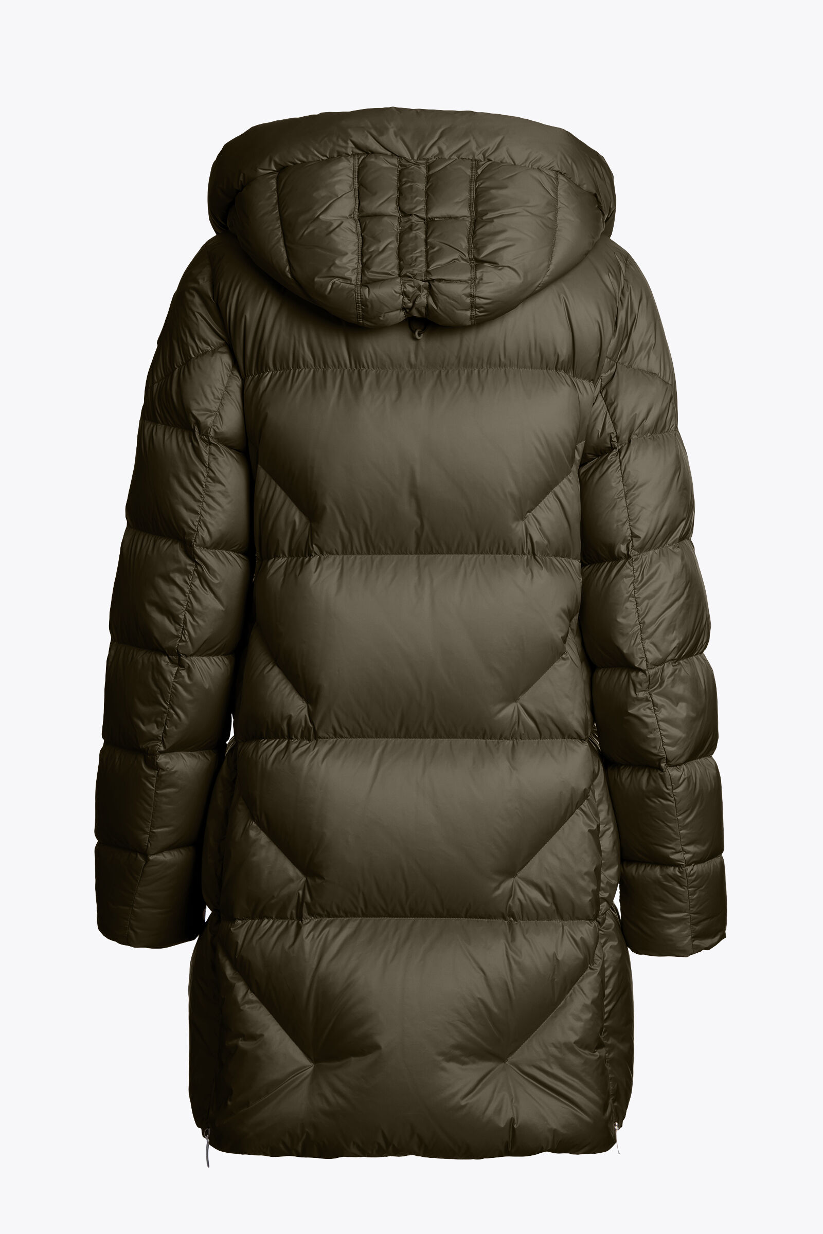 JANET - HOODED DOWN JACKET OLIVE GREY | Parajumpers®